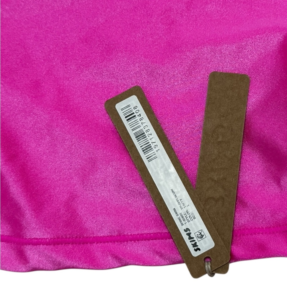 🔥 SKIMS Glossy Swim Top | Neon Pink | L🔥 - Picture 5 of 10